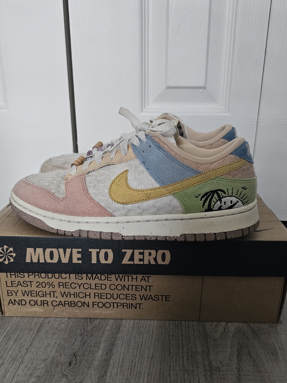 Nike Dunk Low SE Pastel Multi Colorway Sneakers - Picture 2 of 4